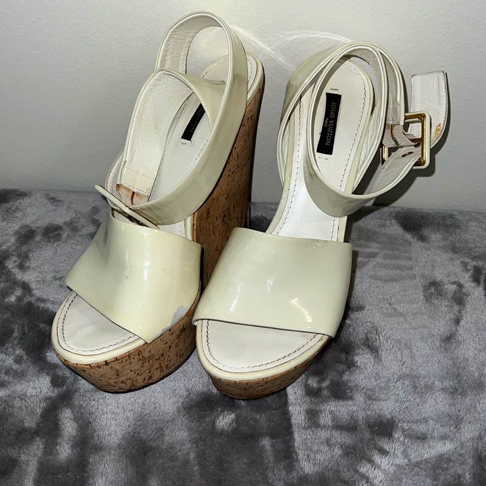 Louis Vuitton cork wedges